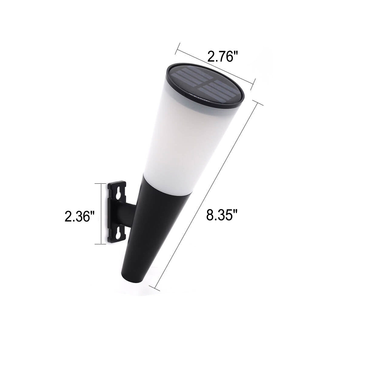 NovaLux Anthracite Solar Wall Light With Dusk To Dawn Sensor For Outdoor Lighting