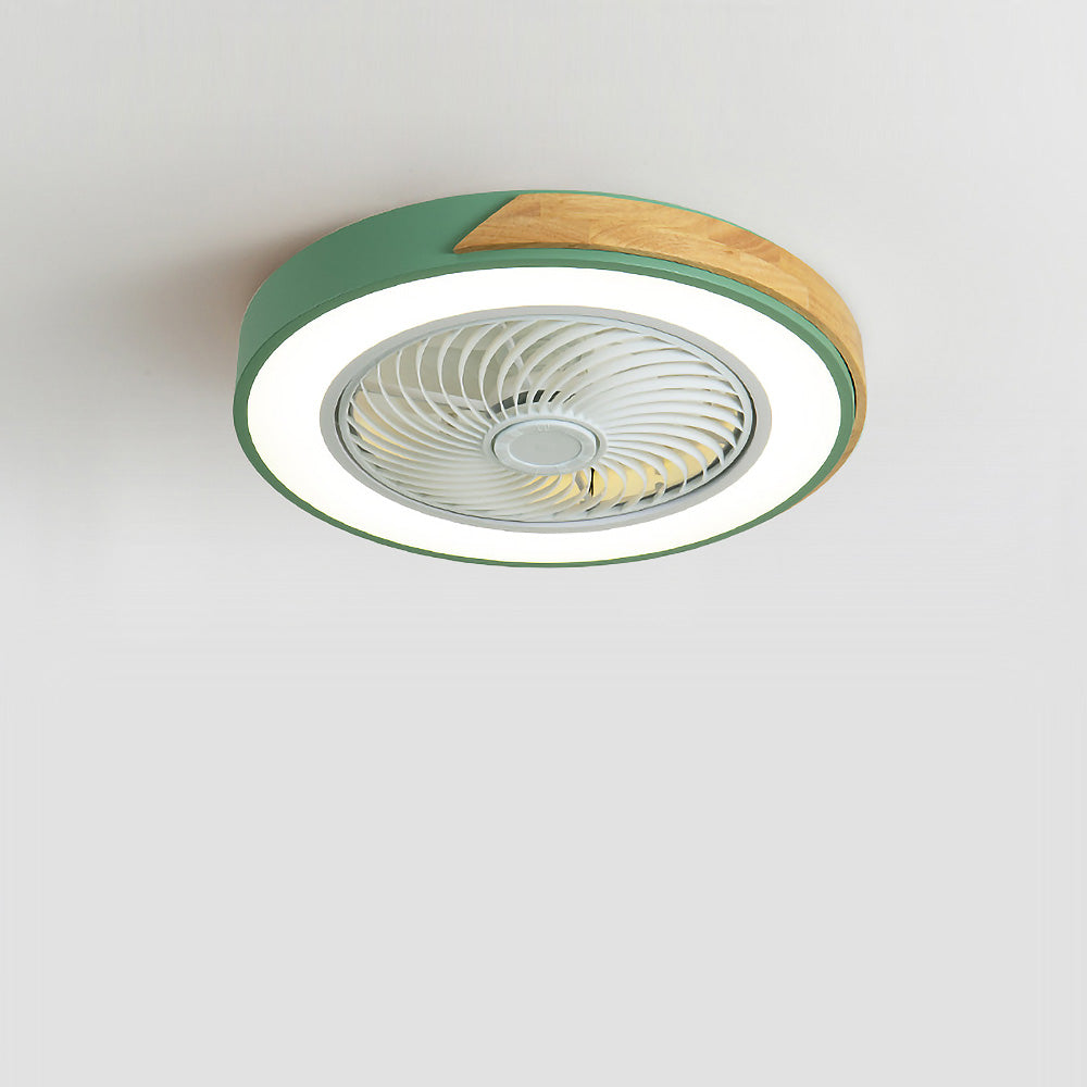 Boreal Timber Wooden Blades Ceiling Fan With Energy Saving LED Lighting For Living Spaces