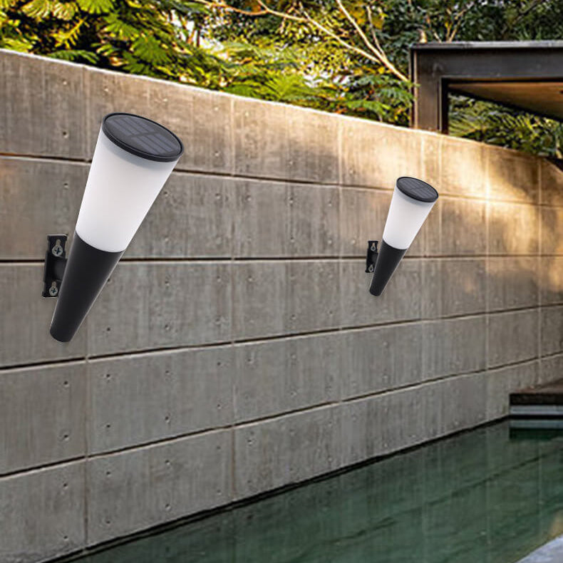 NovaLux Anthracite Solar Wall Light With Dusk To Dawn Sensor For Outdoor Lighting