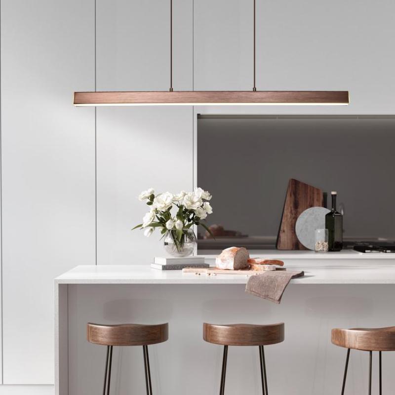 Aerolin Adjustable Height Pendant Light With Industrial LED Style For Modern Interiors
