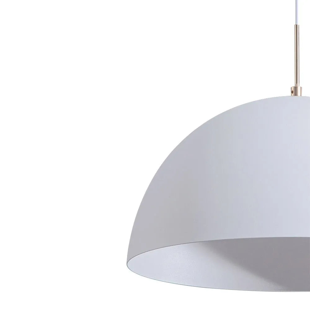 Contemporary Minimalist Ceiling Pendant Lamp With White Shade For Modern Living Rooms