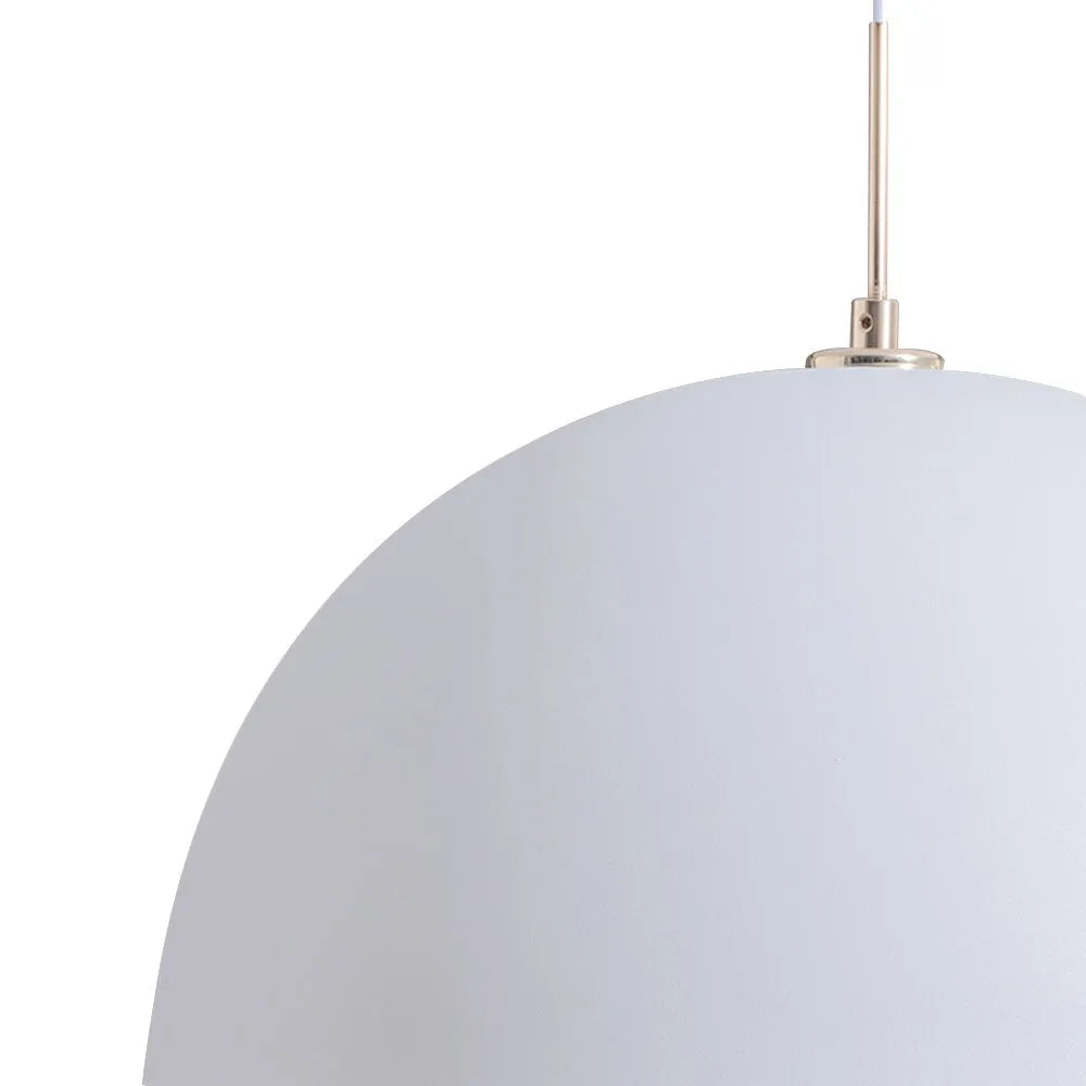 Contemporary Minimalist Ceiling Pendant Lamp With White Shade For Modern Living Rooms