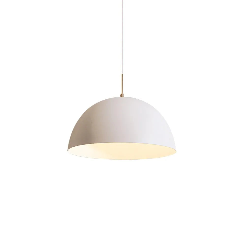Contemporary Minimalist Ceiling Pendant Lamp With White Shade For Modern Living Rooms