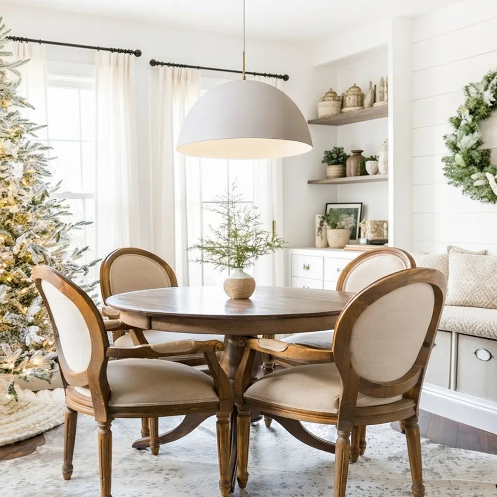 Contemporary Minimalist Ceiling Pendant Lamp With White Shade For Modern Living Rooms