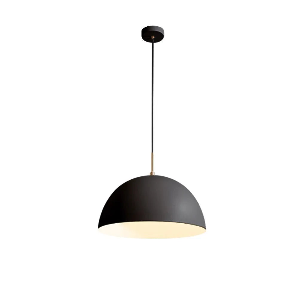 Contemporary Minimalist Ceiling Pendant Lamp With White Shade For Modern Living Rooms