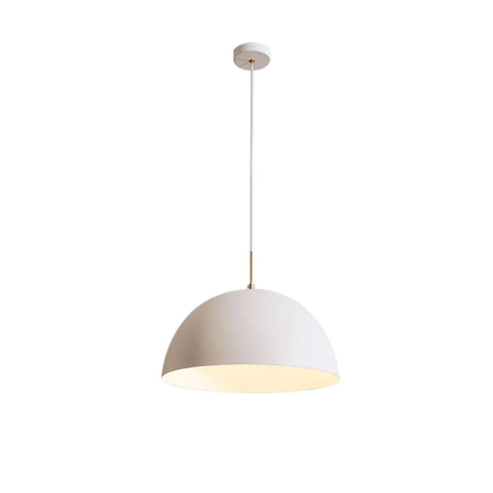 Contemporary Minimalist Ceiling Pendant Lamp With White Shade For Modern Living Rooms