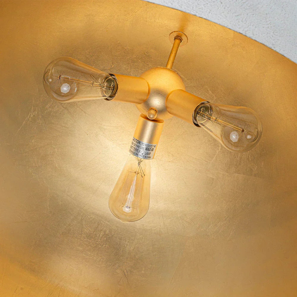 Oversized Dome Pendant Fixture With Industrial Metal Finish For Modern Interiors