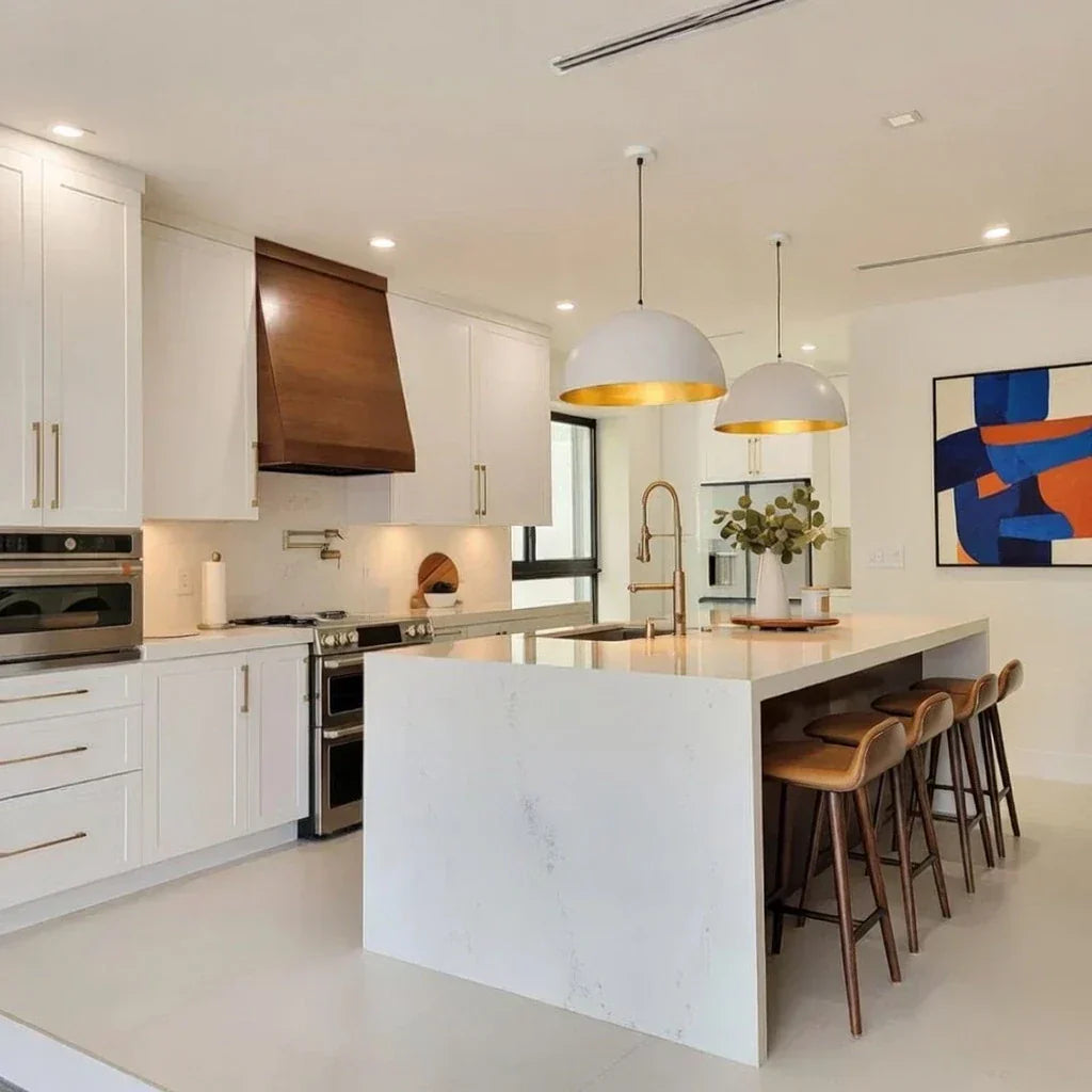 Oversized Dome Pendant Fixture With Industrial Metal Finish For Modern Interiors