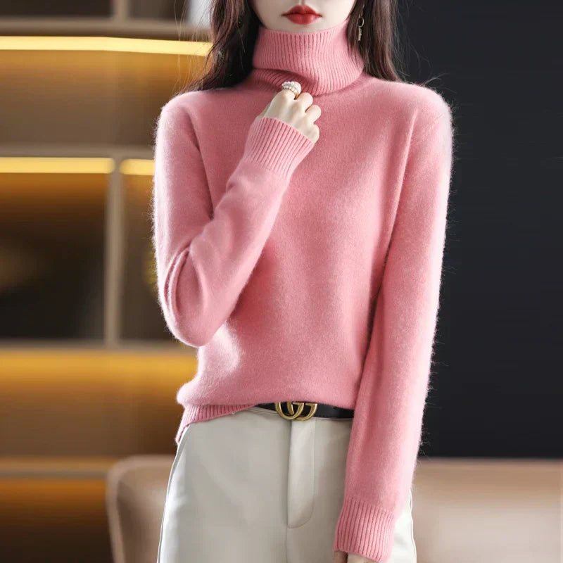 Maglione a collo alto in cashmere al 100% – Eleganza senza tempo e morbidezza | Ka-mostore