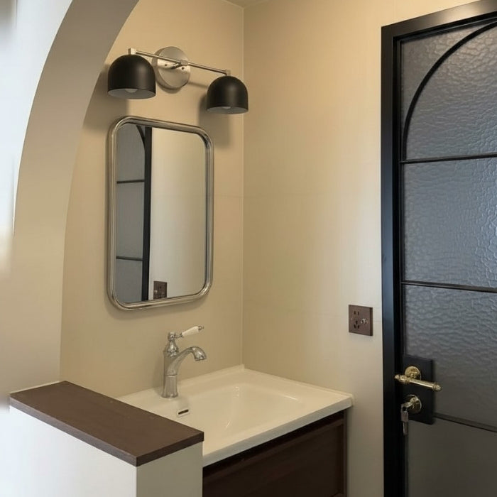 Mid-Century Dome Wall Lamp With Retro Design For Bathroom And Hallway