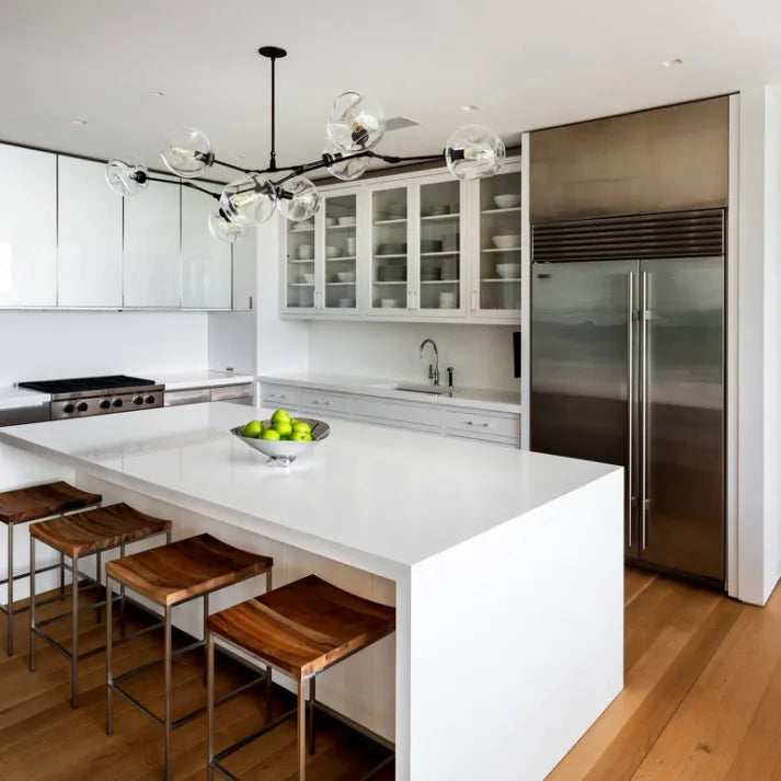 LustraNova Pendant Light With Glass Orbs And Branching Arms For Ambient Living Room Lighting