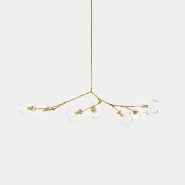 LustraNova Pendant Light With Glass Orbs And Branching Arms For Ambient Living Room Lighting