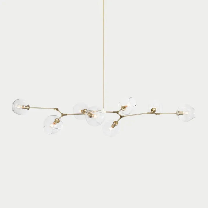 LustraNova Pendant Light With Glass Orbs And Branching Arms For Ambient Living Room Lighting