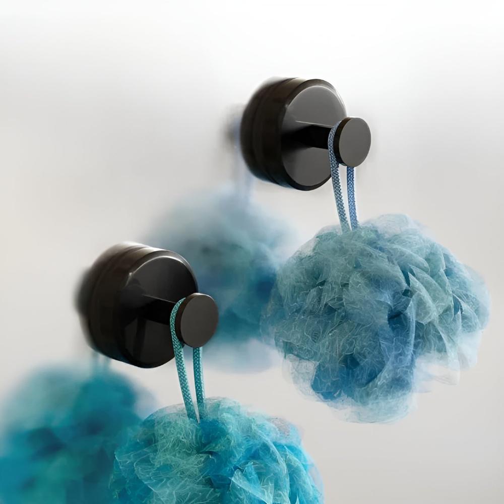 No-Drill Vacuum Hooks For Shower, Stainless Steel Bathroom Hangers, Waterproof Up To 7kg