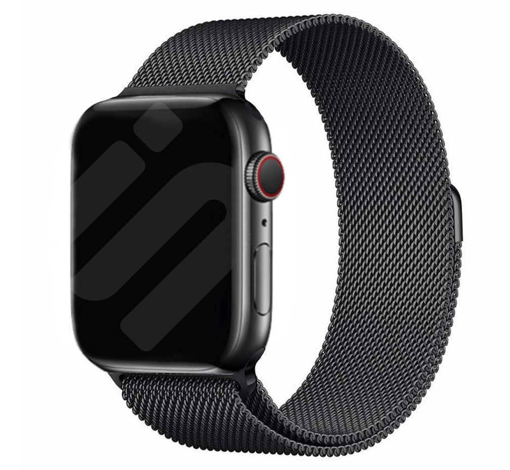 Apple Watch Compatible Classic Black Milanese Strap