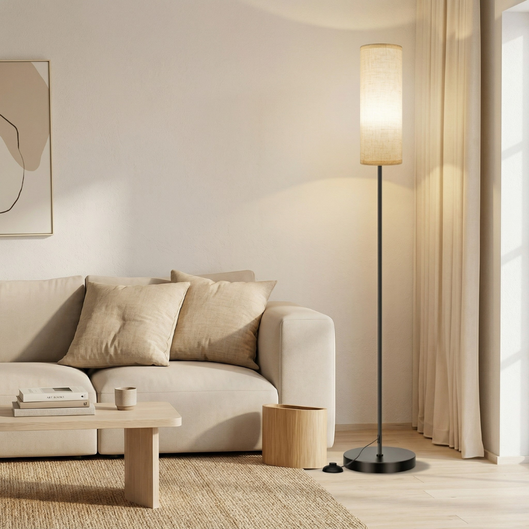 App Controlled RGB Floor Lamp For Customizable Ambient Lighting In Any Room Or Office Space