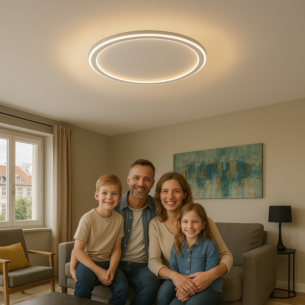 Nordic SkagaNova Dimmable LED Ceiling Light With Warm White Glow For Modern Living Spaces