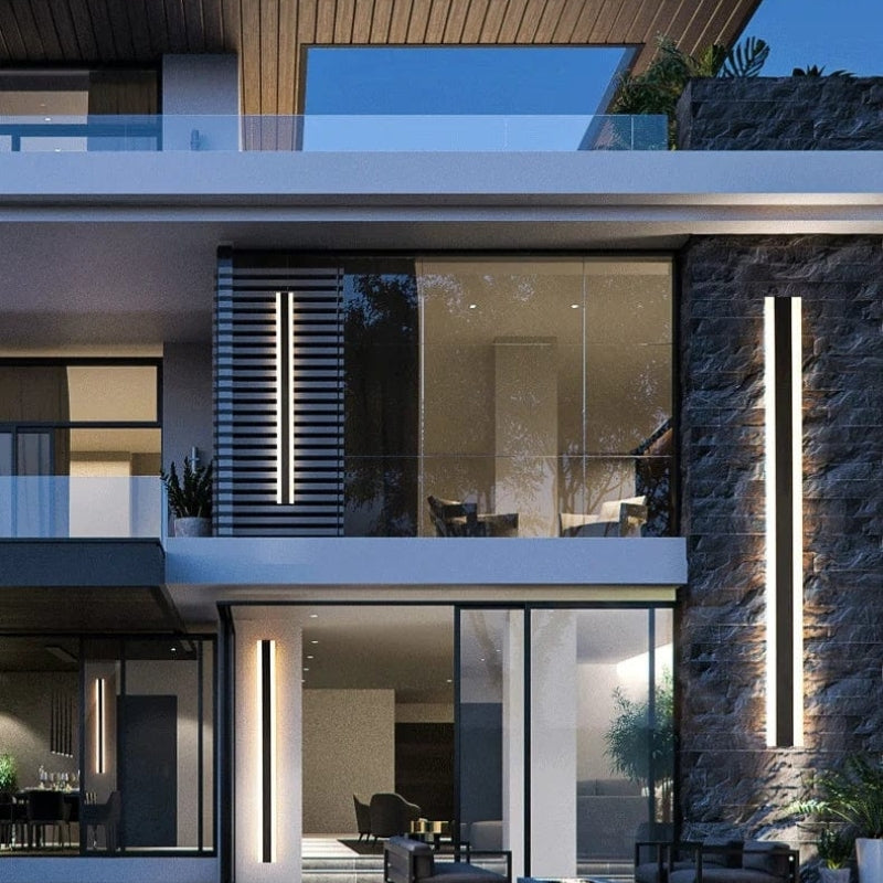 NovaLuma Dimmable Outdoor Sensor Light Wall LED Waterproof Fixture Perfect For Entrances And Porches