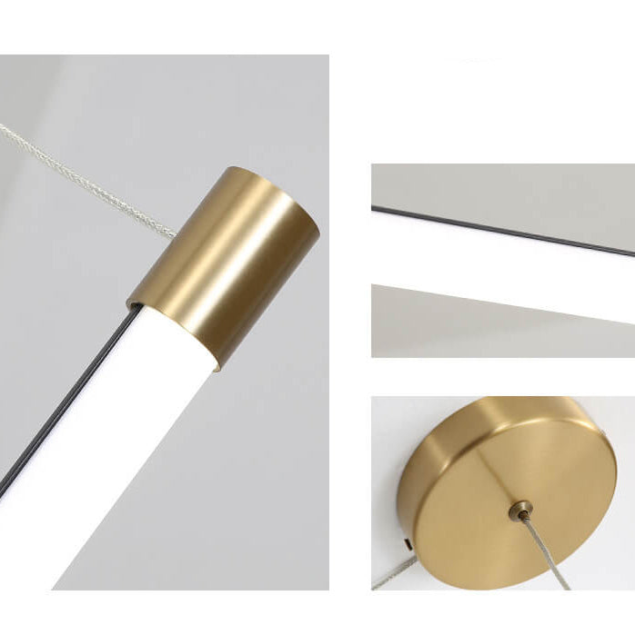 LED Tubular Wall Light In Aluminum Black Or Gold 40 To 150 Cm