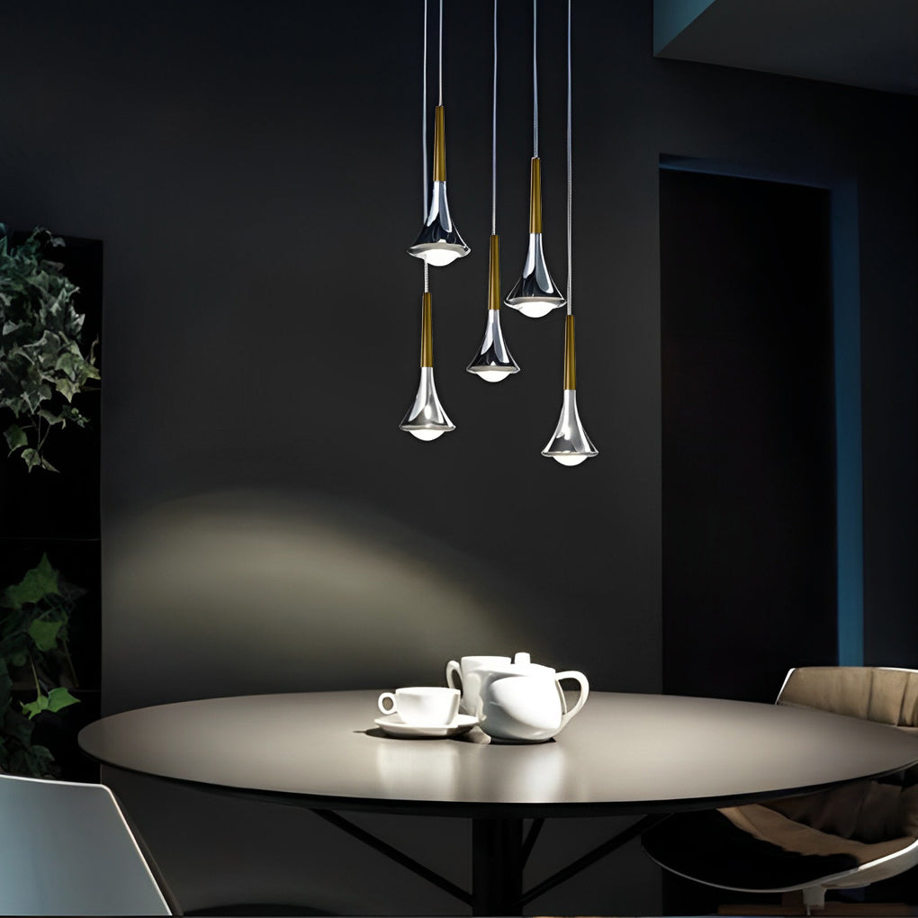 Aurelia AquaDrop Pendant Lamp With Warm Ambient Glow For Contemporary Living Spaces