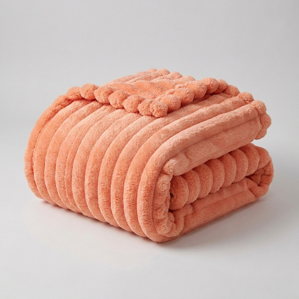 CLOUDHARE Plüschdecke aus Kaninchen-Milchvelours – Passendes Set aus Decke und 2 Kissenbezügen