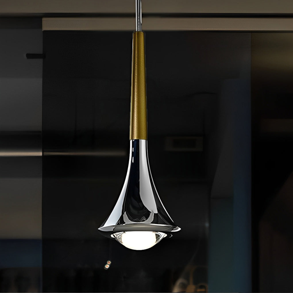 Aurelia AquaDrop Pendant Lamp With Warm Ambient Glow For Contemporary Living Spaces