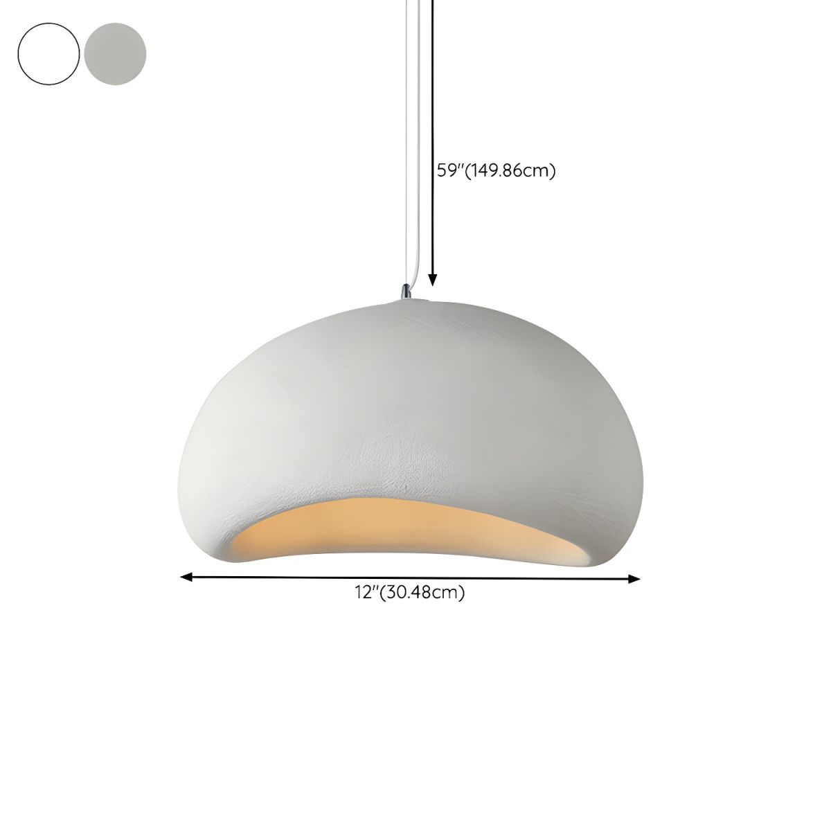 NimbleGlow Adjustable LED Pendant Light With Wabi Sabi Style For Modern Interiors
