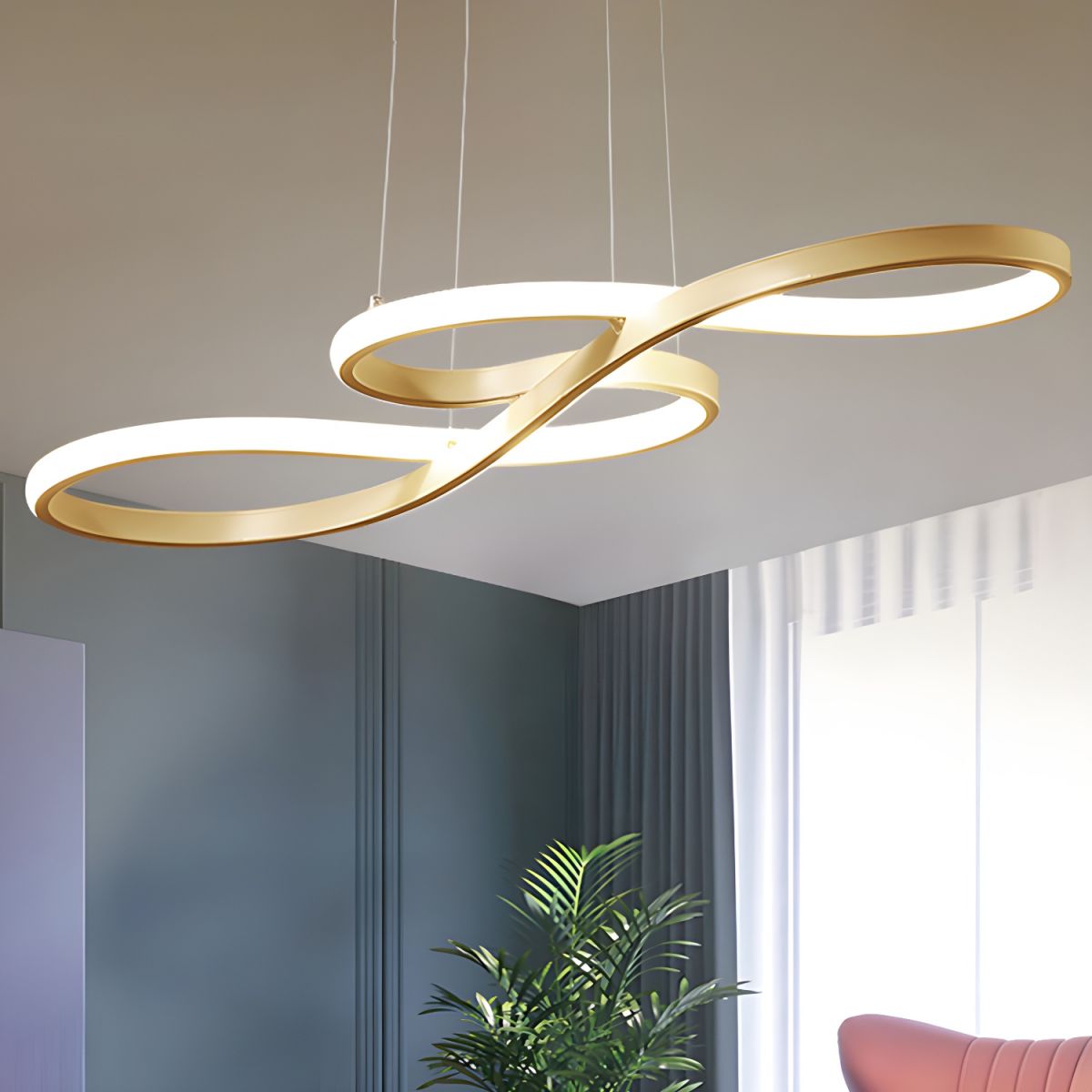 Aeronis Nordic Inspired Pendant Chandelier In Alloy For Modern Ceiling Lighting Fixture