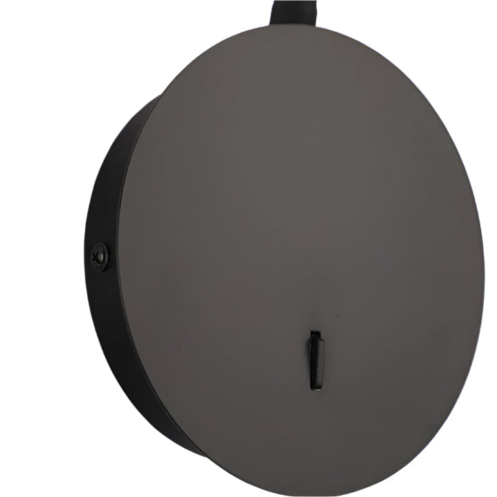 LED Wall Light With 360° Rotating Light Point Black Aluminum Energy Efficient