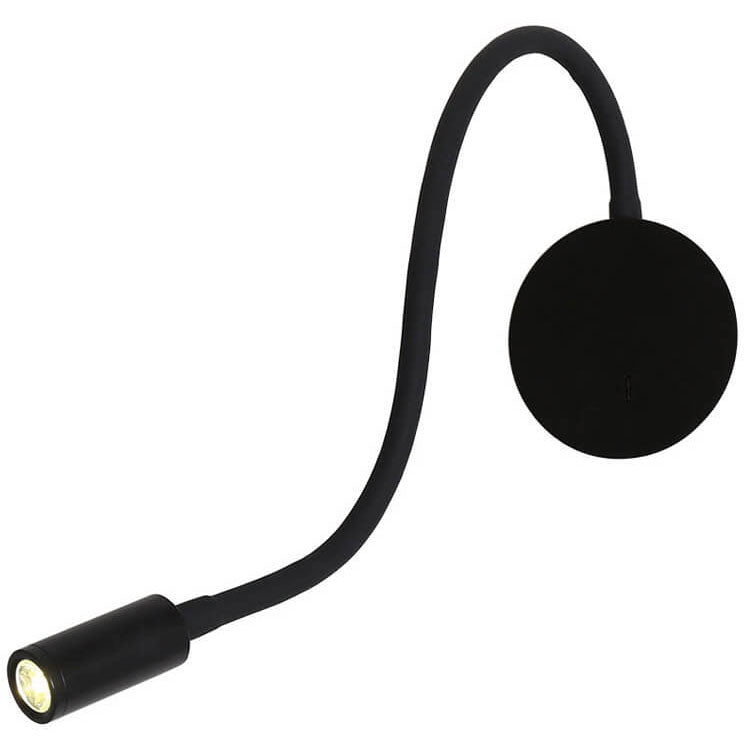 LED Wall Light With 360° Rotating Light Point Black Aluminum Energy Efficient