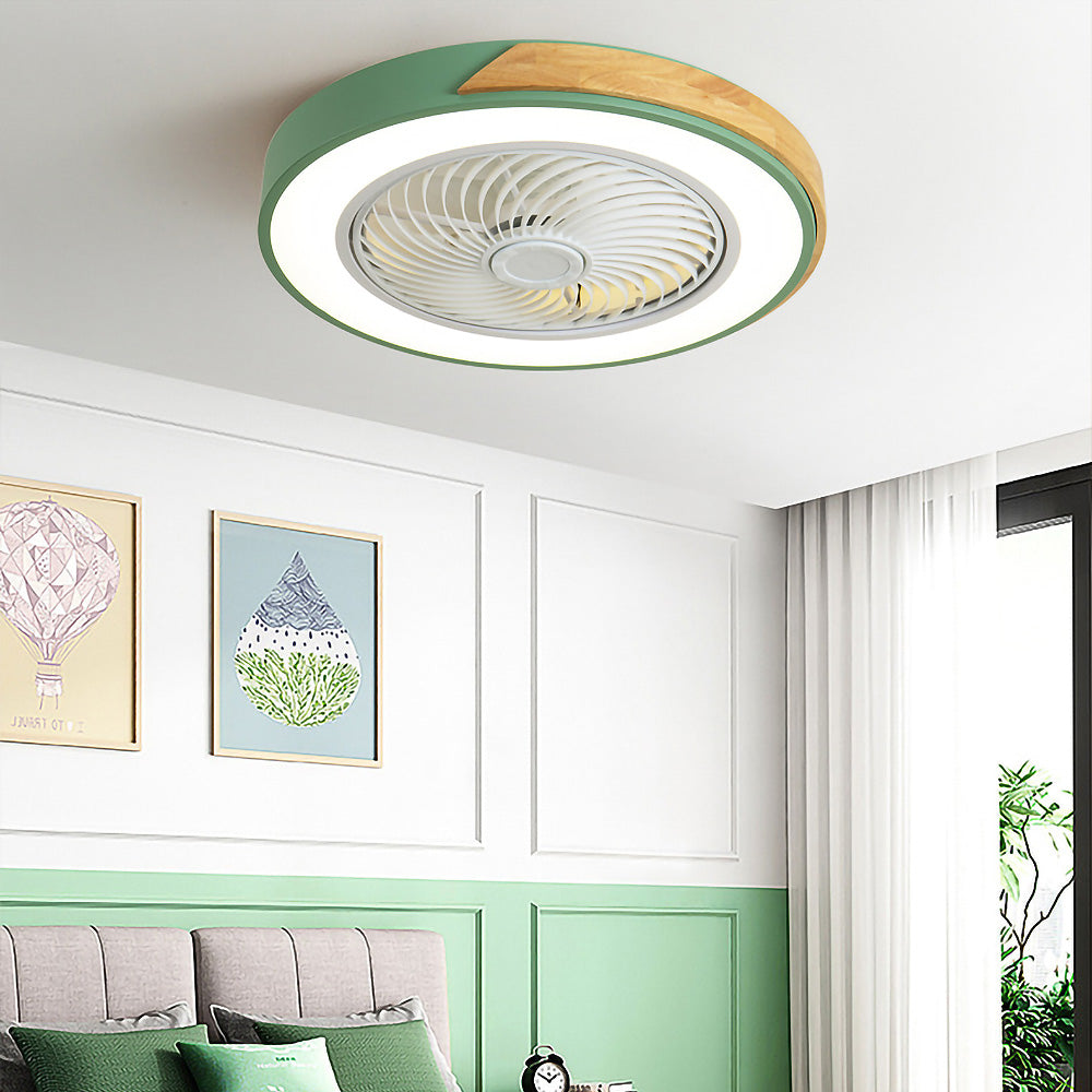 Boreal Timber Wooden Blades Ceiling Fan With Energy Saving LED Lighting For Living Spaces