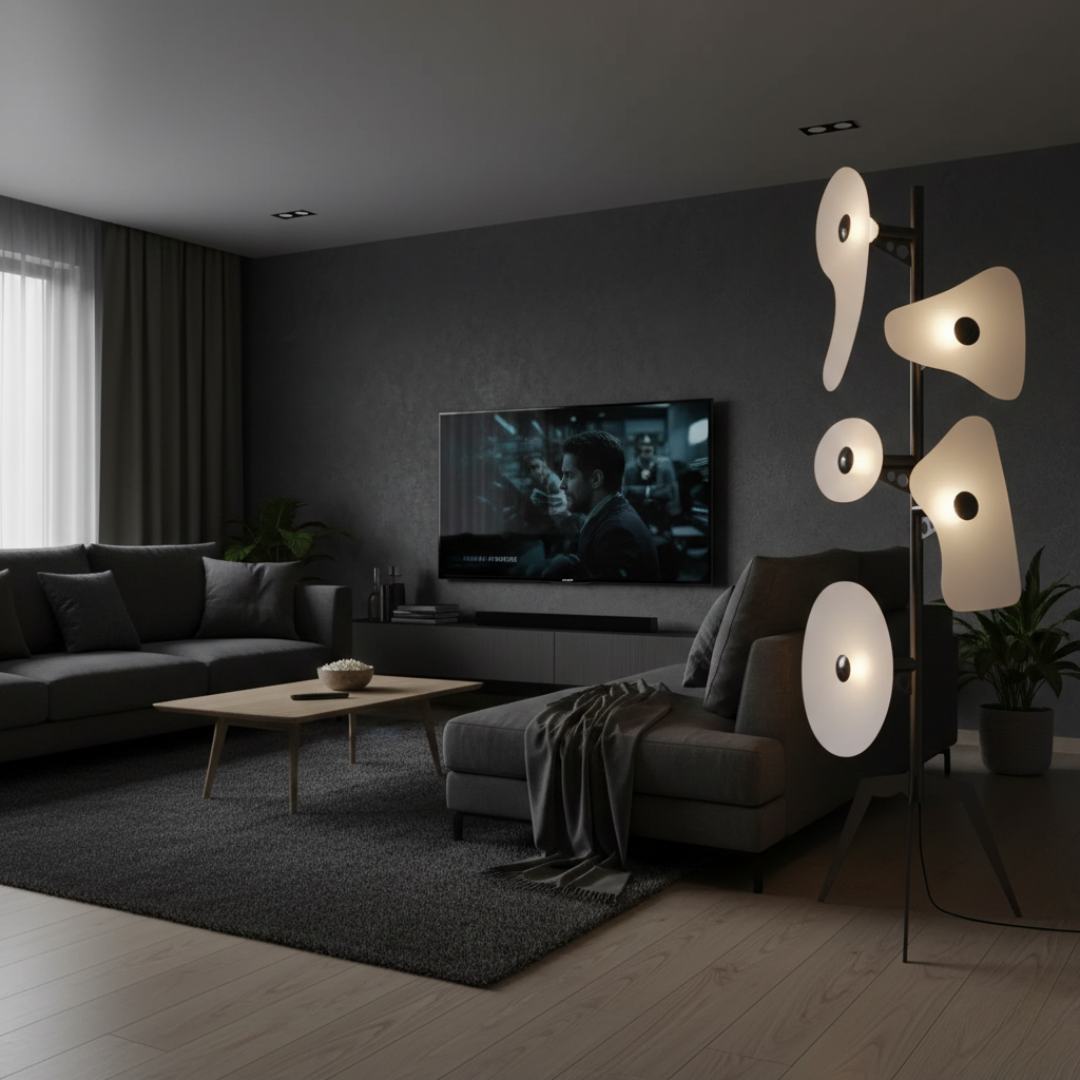 Ambient Colour Changing Floor Lamp With LED For Modern Living Rooms And Bedrooms