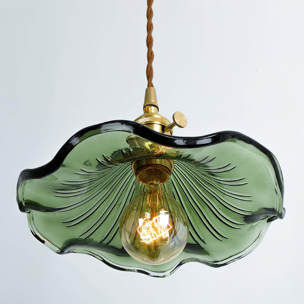 Lyra Hibiscus Glass Pendant Light With Gentle Glow For Living Rooms Or Bedrooms