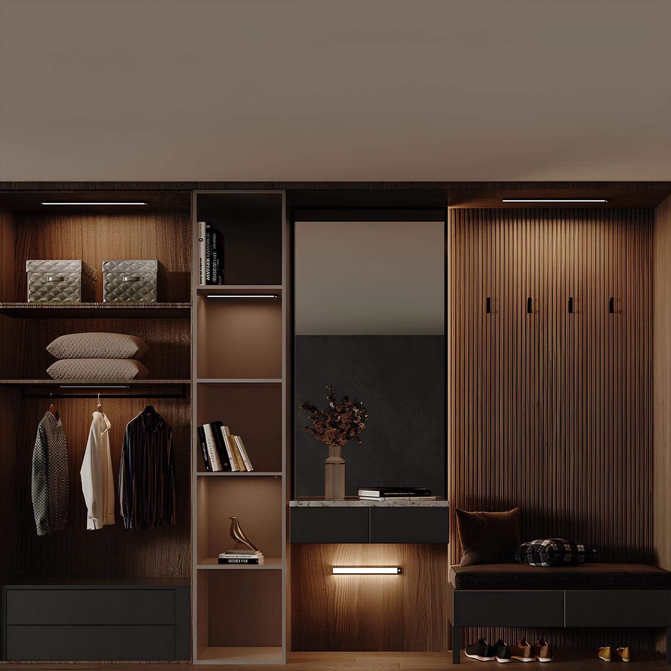 Closet And Under-Cabinet LED Light With Wireless Motion Sensor For Simple Illumination