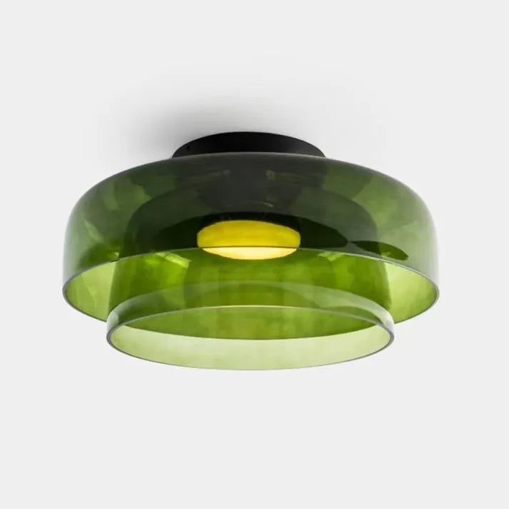 Lumenweave Nordic Style Ceiling Light With Handcrafted Glass Shade For Living Rooms And Dining Areas