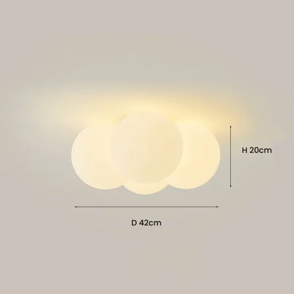 NimbusCloud LED Fixture With Cloud Inspired Ceiling Light For Living Rooms, Bedrooms And Home Offices