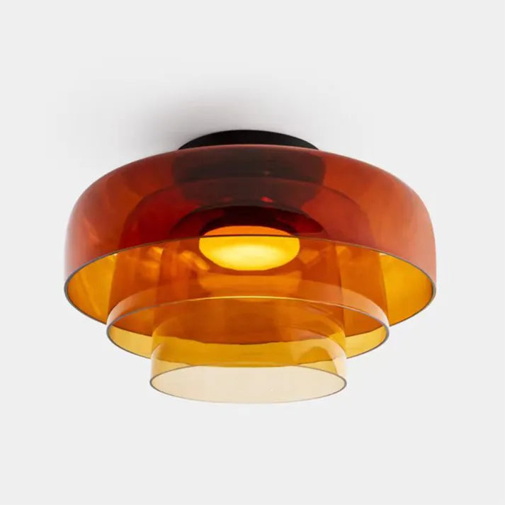 Lumenweave Nordic Style Ceiling Light With Handcrafted Glass Shade For Living Rooms And Dining Areas