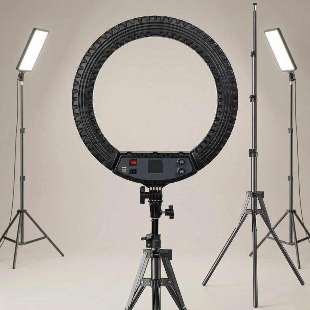 ProLite 18 Inch Ring Light And Tripod For Vlogging And Makeup And Photography Projects