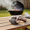 GRATECHARGE Elektrische BBQ-Reinigungsbürste — Edelstahlwalze gegen Fett, Rückstände und angebrannte Speisereste