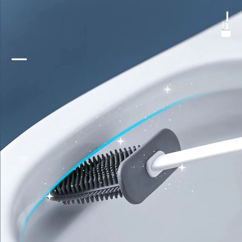 ערכת מברשת אסלה שטוחה מסיליקון FLATFLEX — עיצוב גמיש לניקוי יסודי