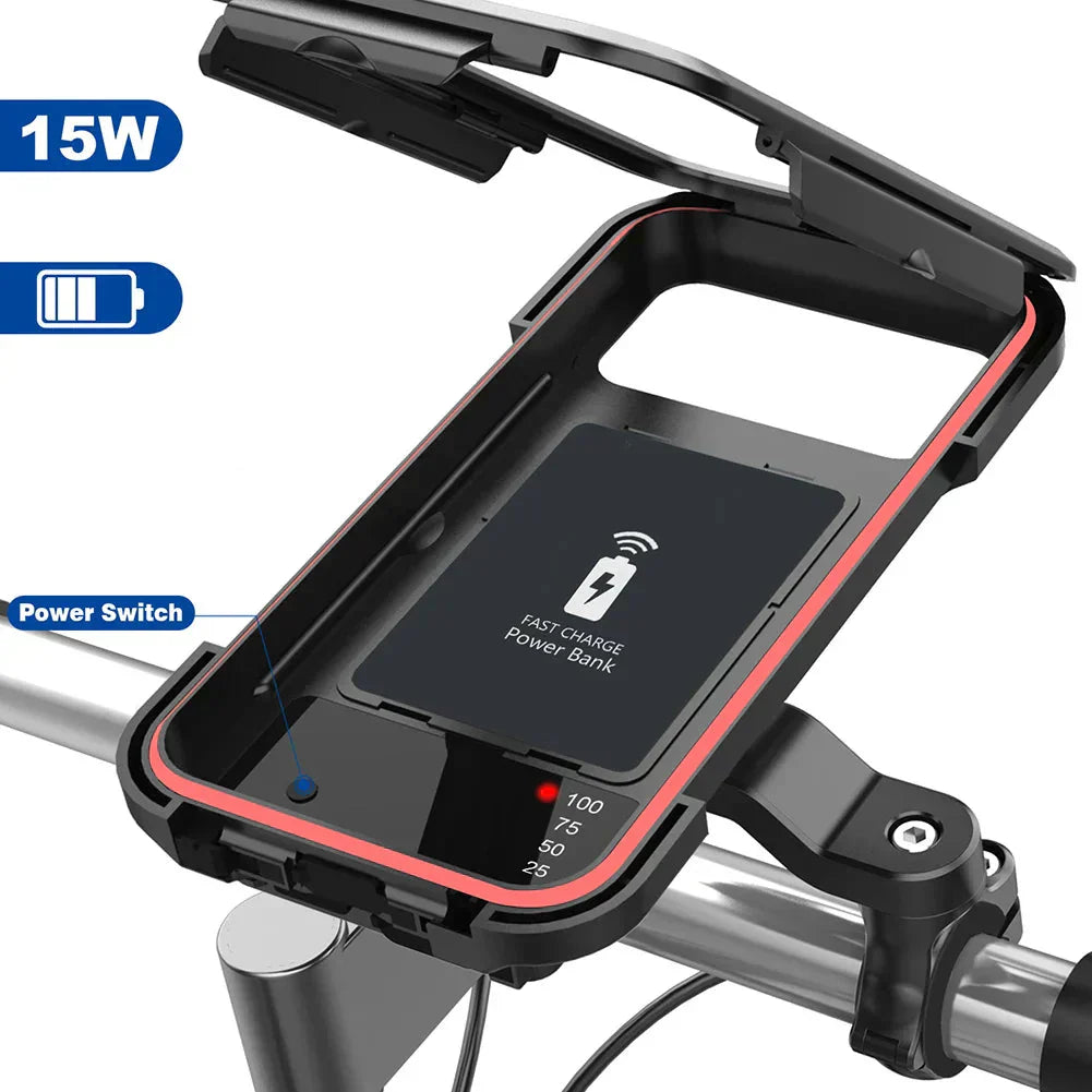 15W Powerbank - Waterproof Holder for Bicycle Handlebar | Ka-mostore
