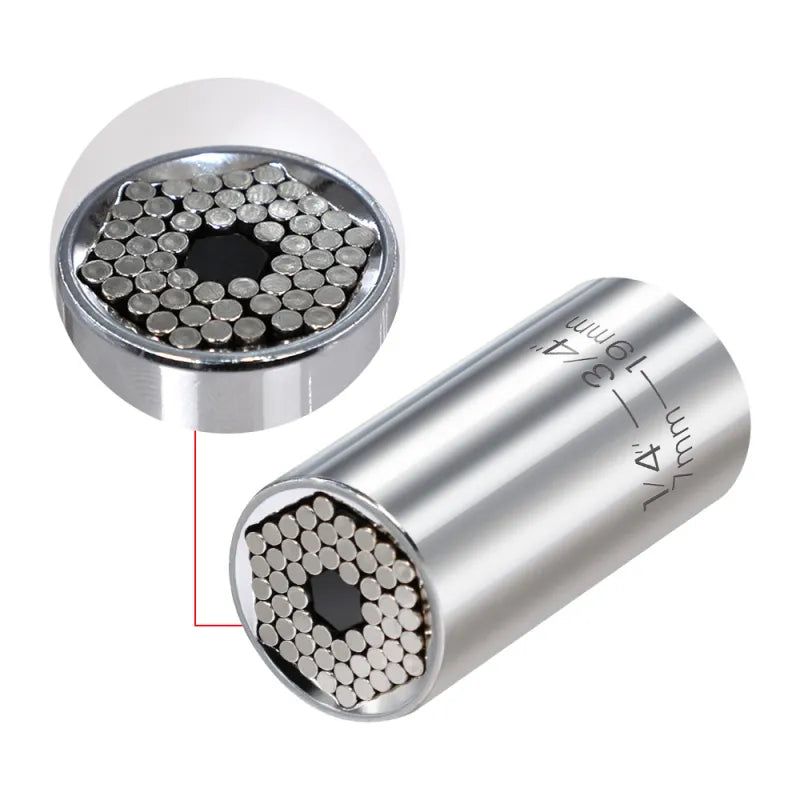 Universal Socket Wrench Set For Assembly And Any Shape Or Size