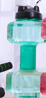 AquaFlex Vannflaske formet som manual 550 ml – lett grep med 2-i-1-motstand
