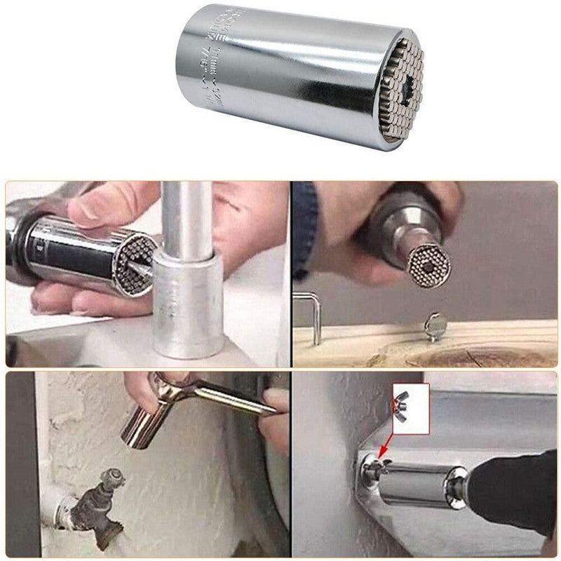 Universal Socket Wrench Set For Assembly And Any Shape Or Size