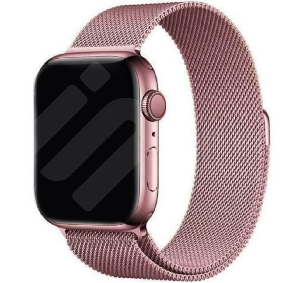 Apple Watch Pink Milanese Strap Replacement Set