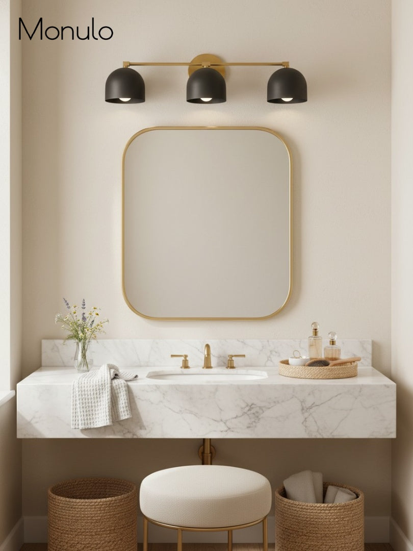 Mid-Century Dome Wall Lamp With Retro Design For Bathroom And Hallway