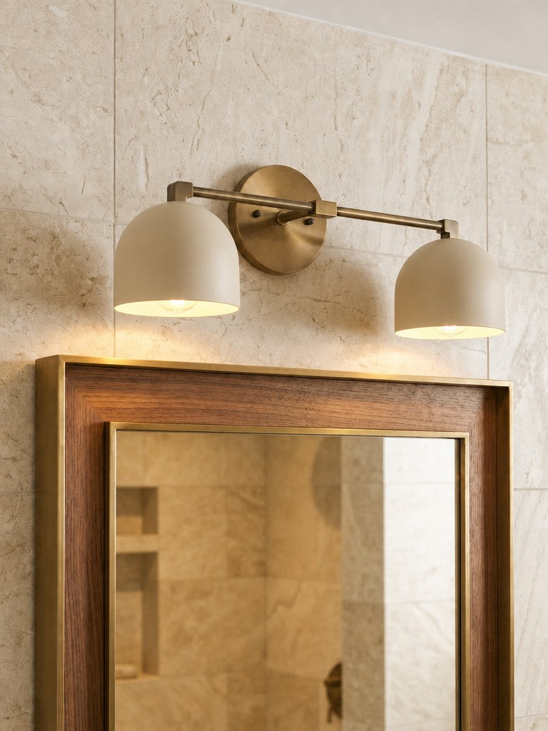 Mid-Century Dome Wall Lamp With Retro Design For Bathroom And Hallway