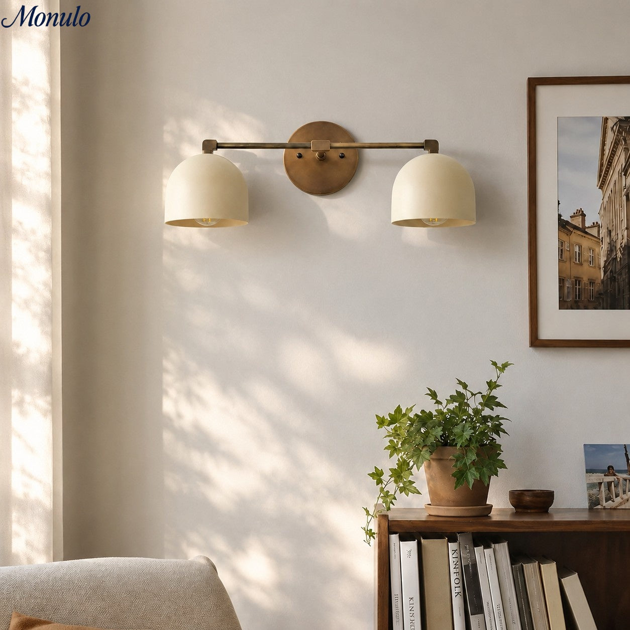Mid-Century Dome Wall Lamp With Retro Design For Bathroom And Hallway