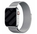 Correa milanesa para Apple Watch — diseño italiano de eslabones plateados