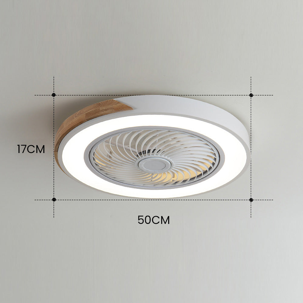 Boreal Timber Wooden Blades Ceiling Fan With Energy Saving LED Lighting For Living Spaces